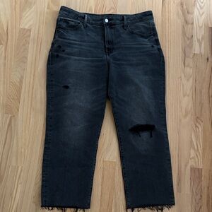 Express Black Straight Leg Jeans